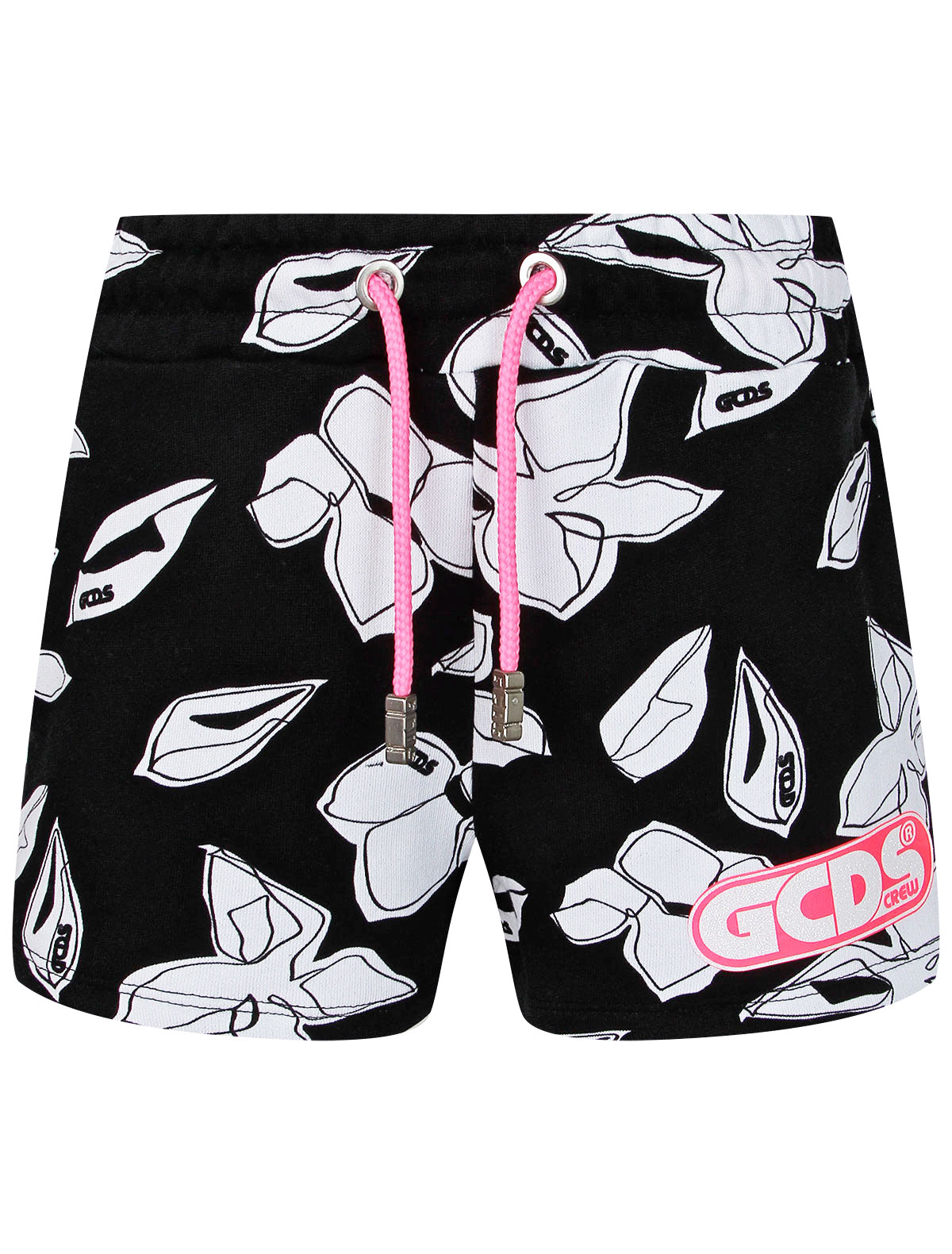 Шорты спортивные с принтом листья