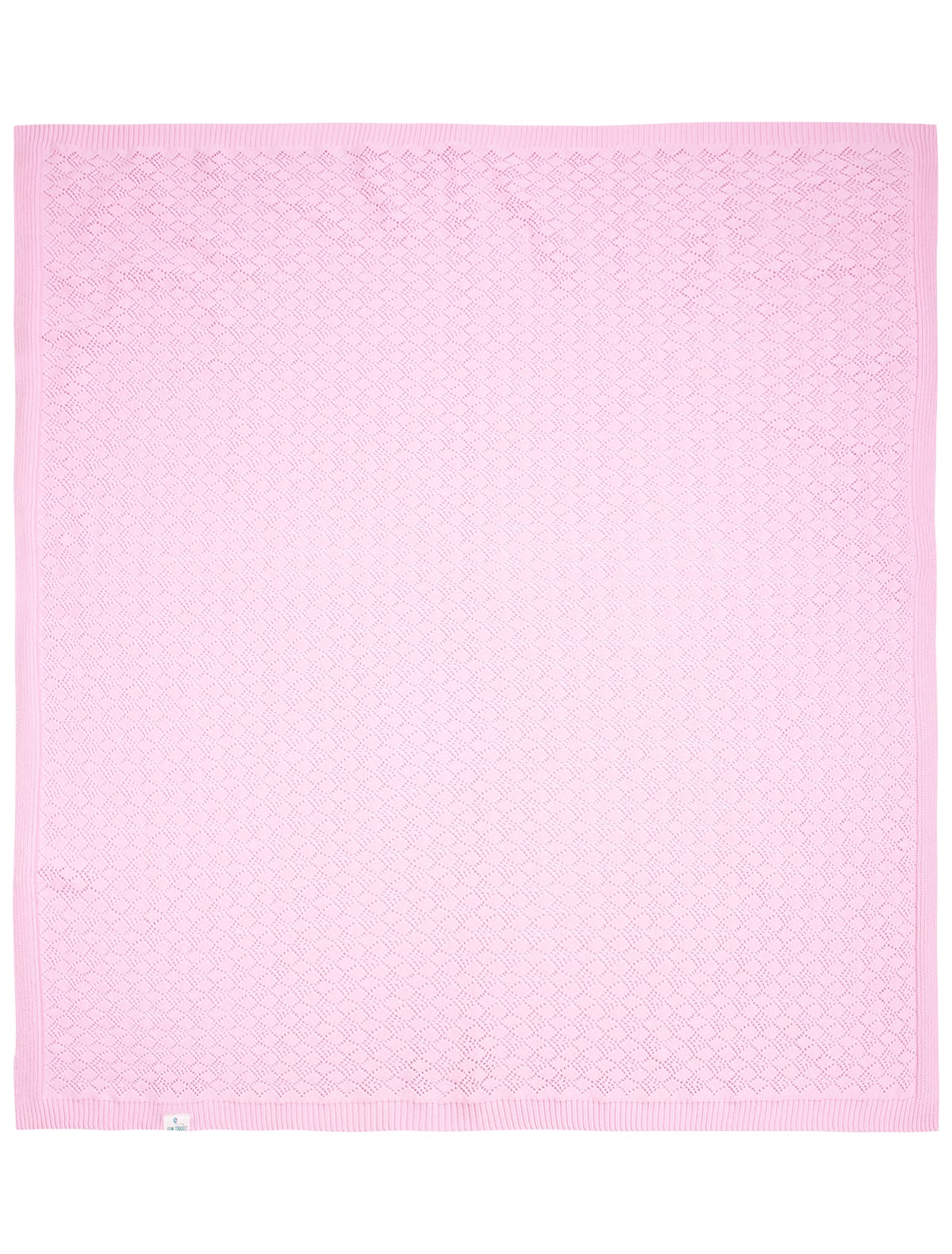 Розовый плед из хлопка