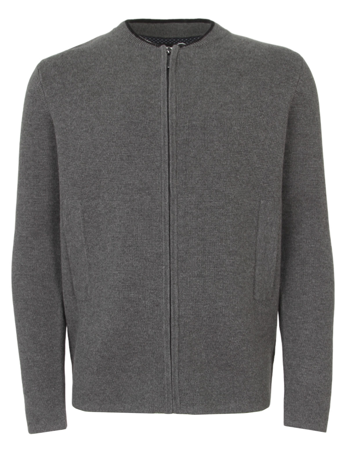 Серый кардиган на молнии