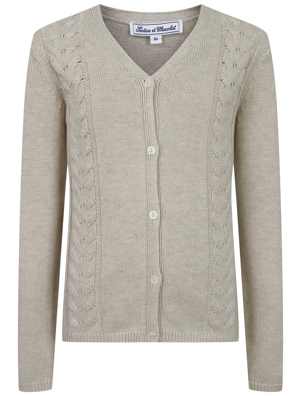 Серый кардиган на пуговицах