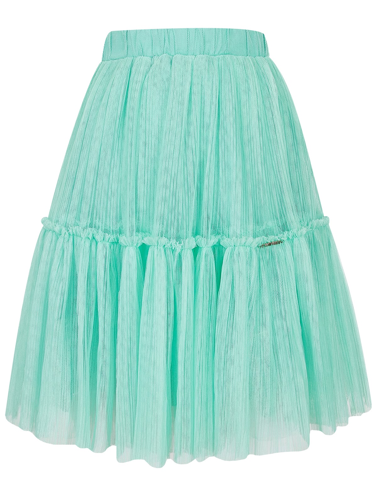Мятная юбка из тюля