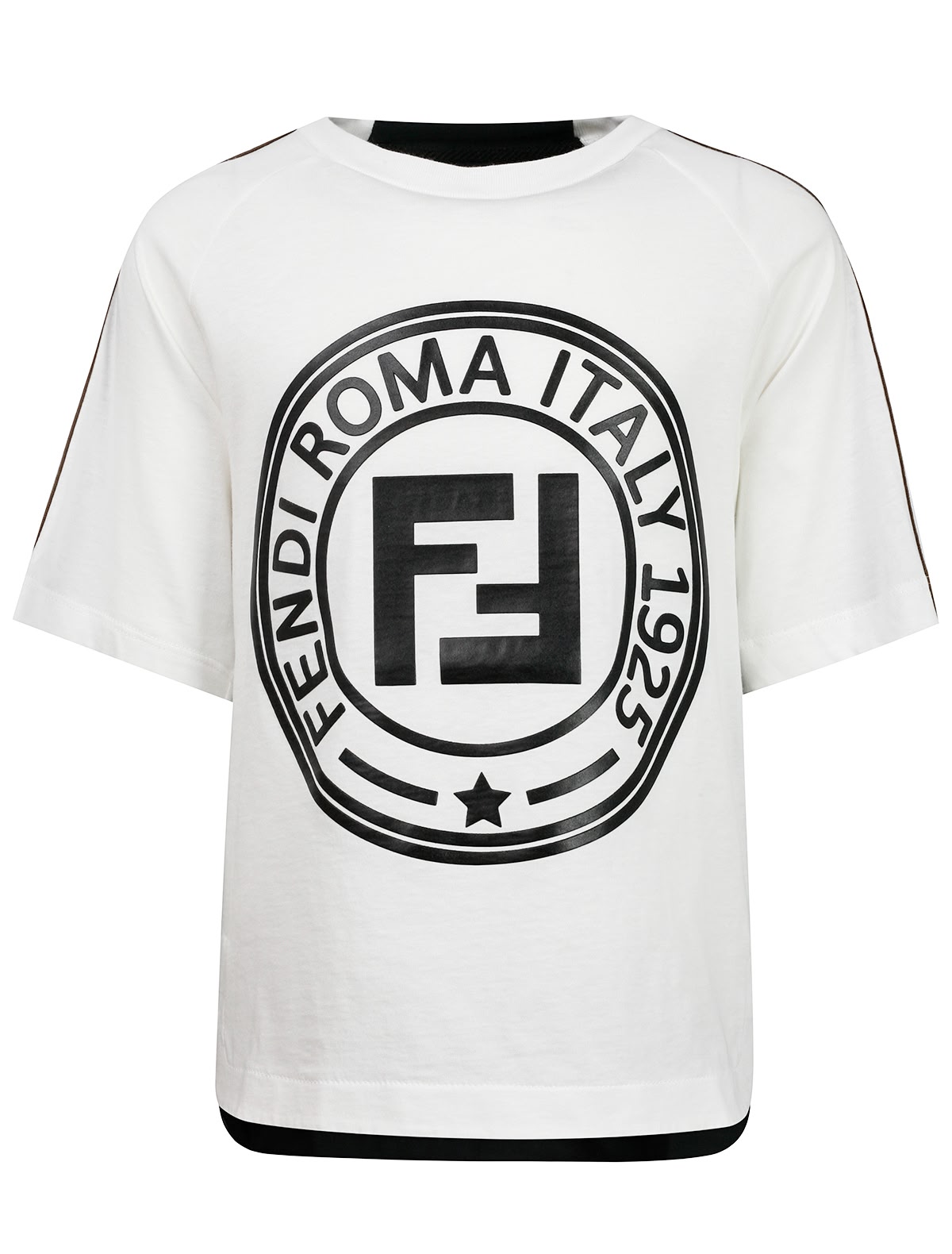 Футболка с логотипом и лампасами