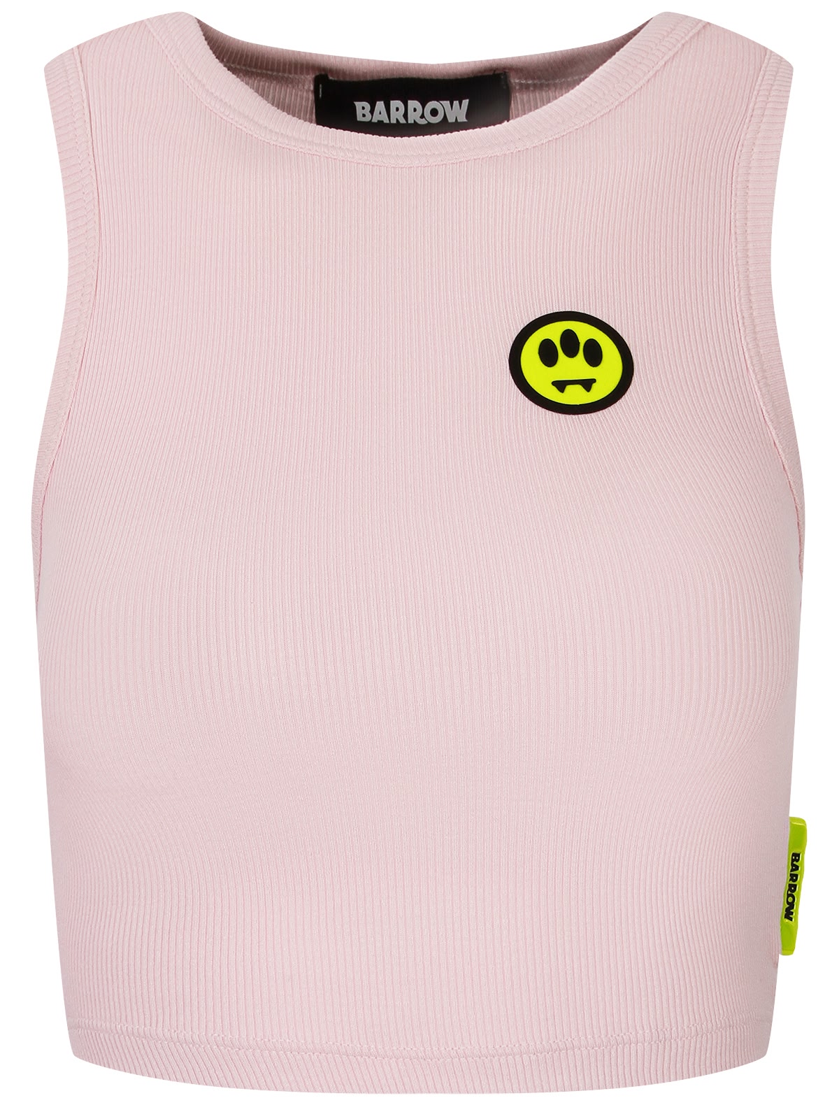 Розовый топ с логотипом