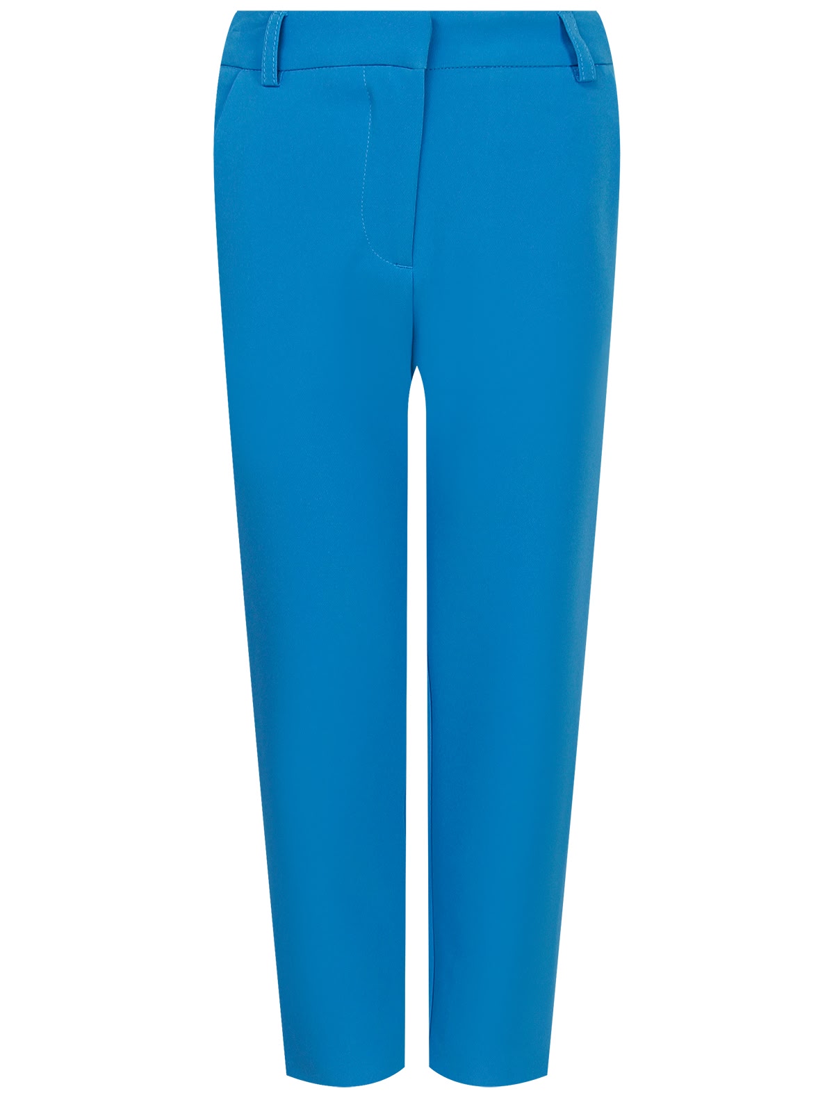 Прямые голубые брюки