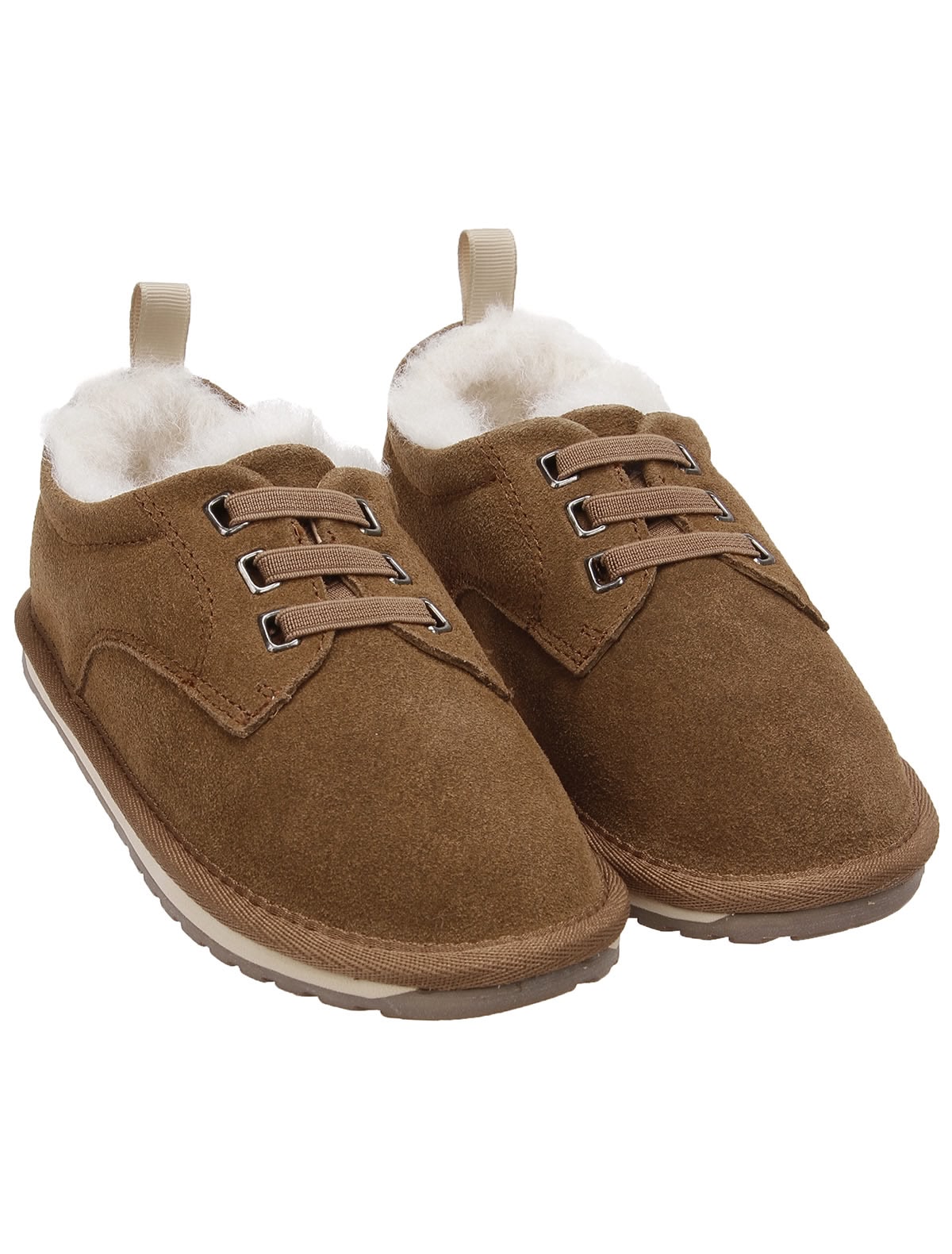 Полуботинки из замши