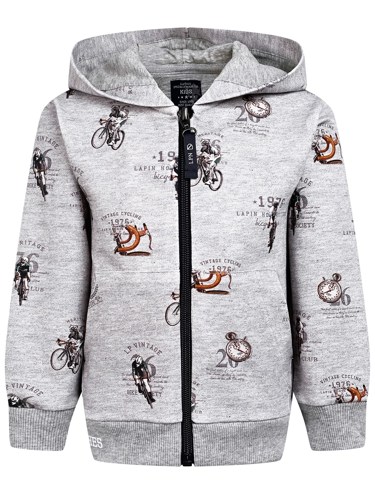 Толстовка с принтом велосипедисты