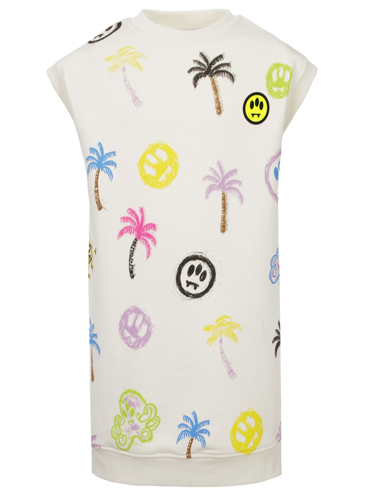 Платье-футболка с принтами