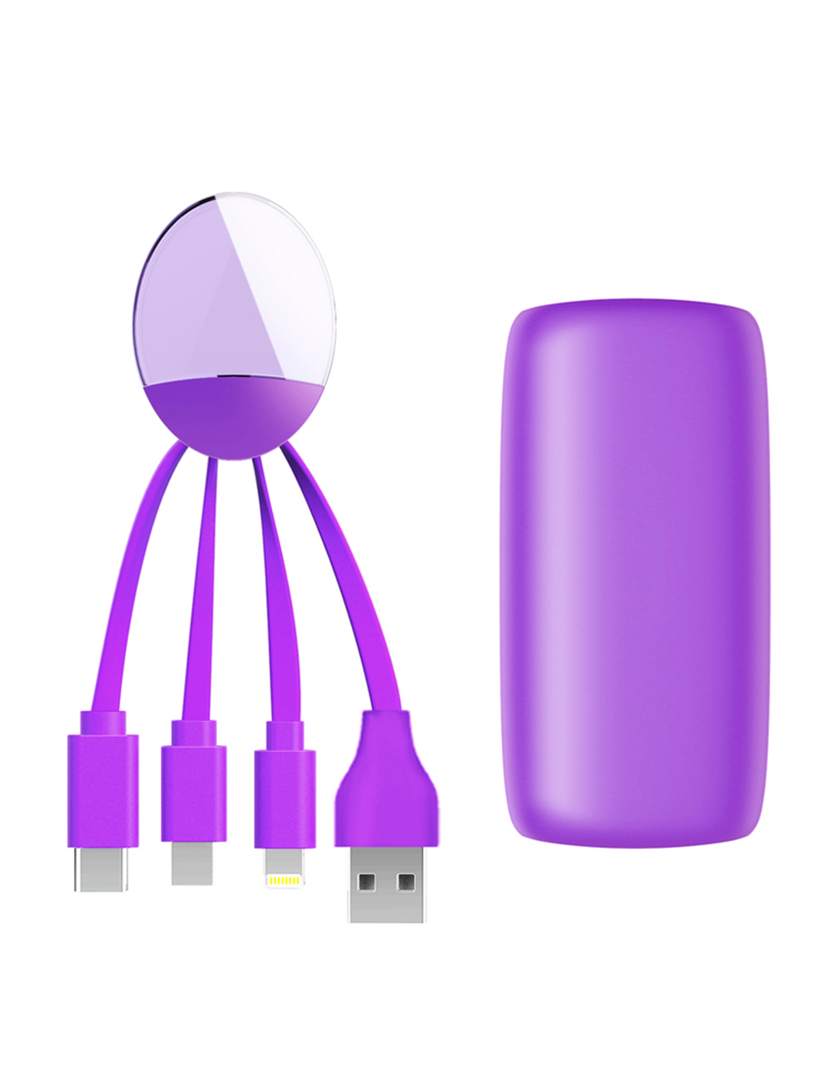 Кабель USB для зарядки Xoopar 2376351, цвет фиолетовый