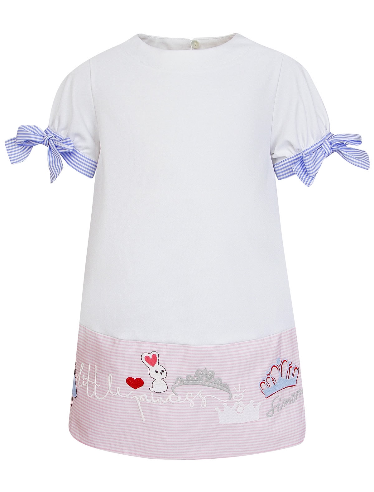 Легкое платье с бантиками на рукавах