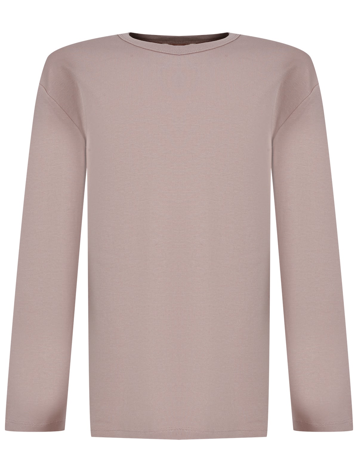 Бежевый хлопковый лонгслив