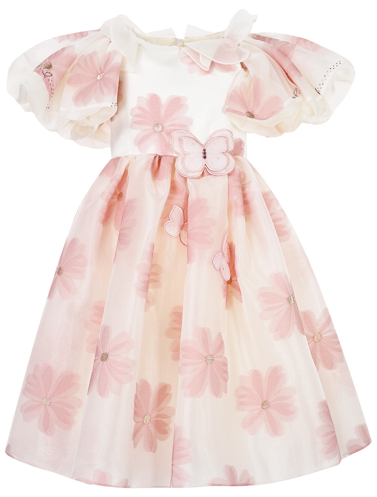 Пышное платье с бабочками