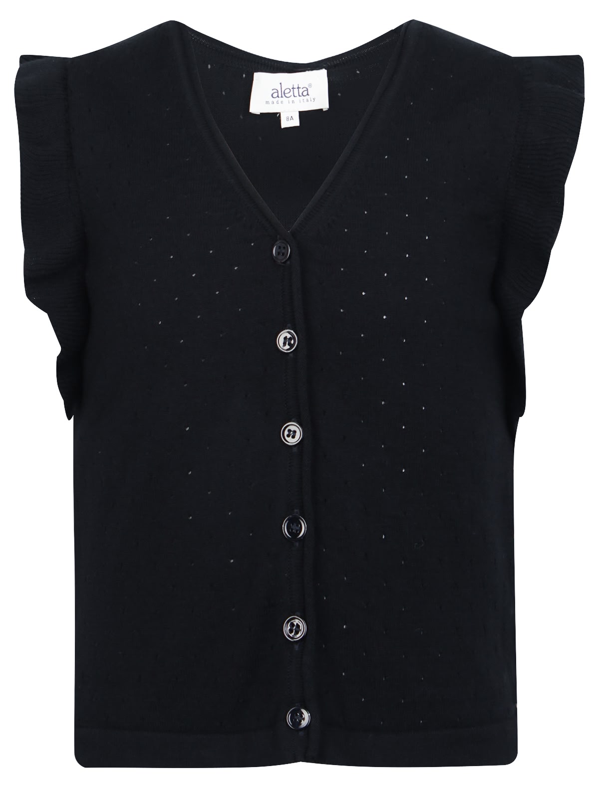 Ажурный жилет на пуговицах