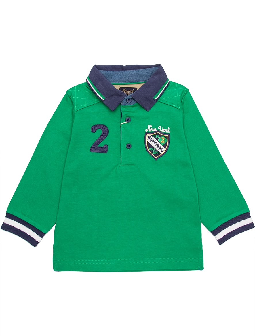 Поло с длинным рукавом