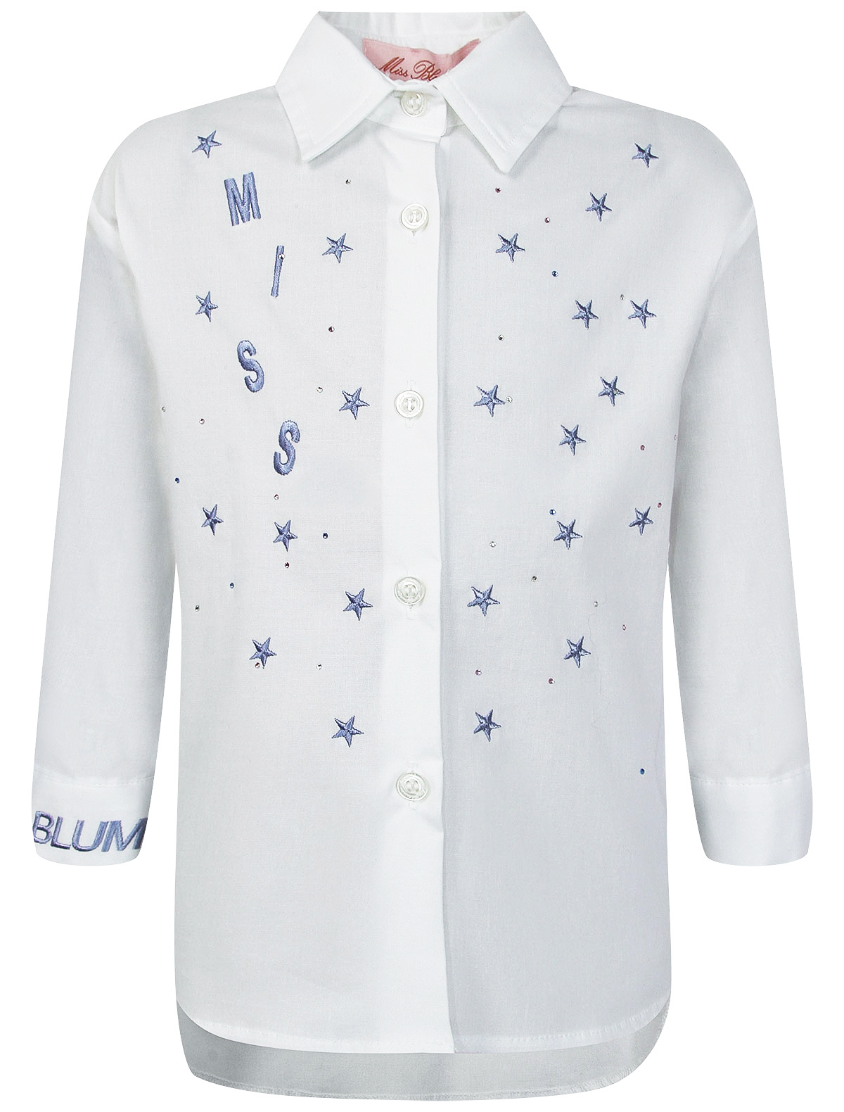 Блуза Miss Blumarine 2261686, цвет белый, размер 12 1034509082501 - фото 1