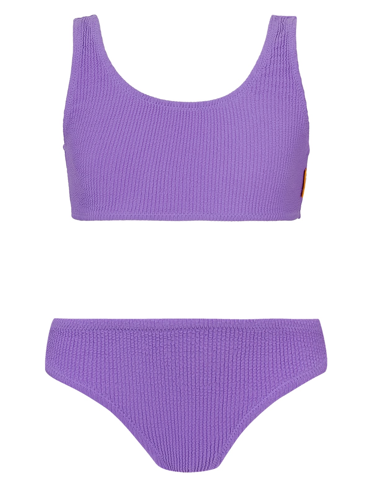 Фиолетовый раздельный купальник