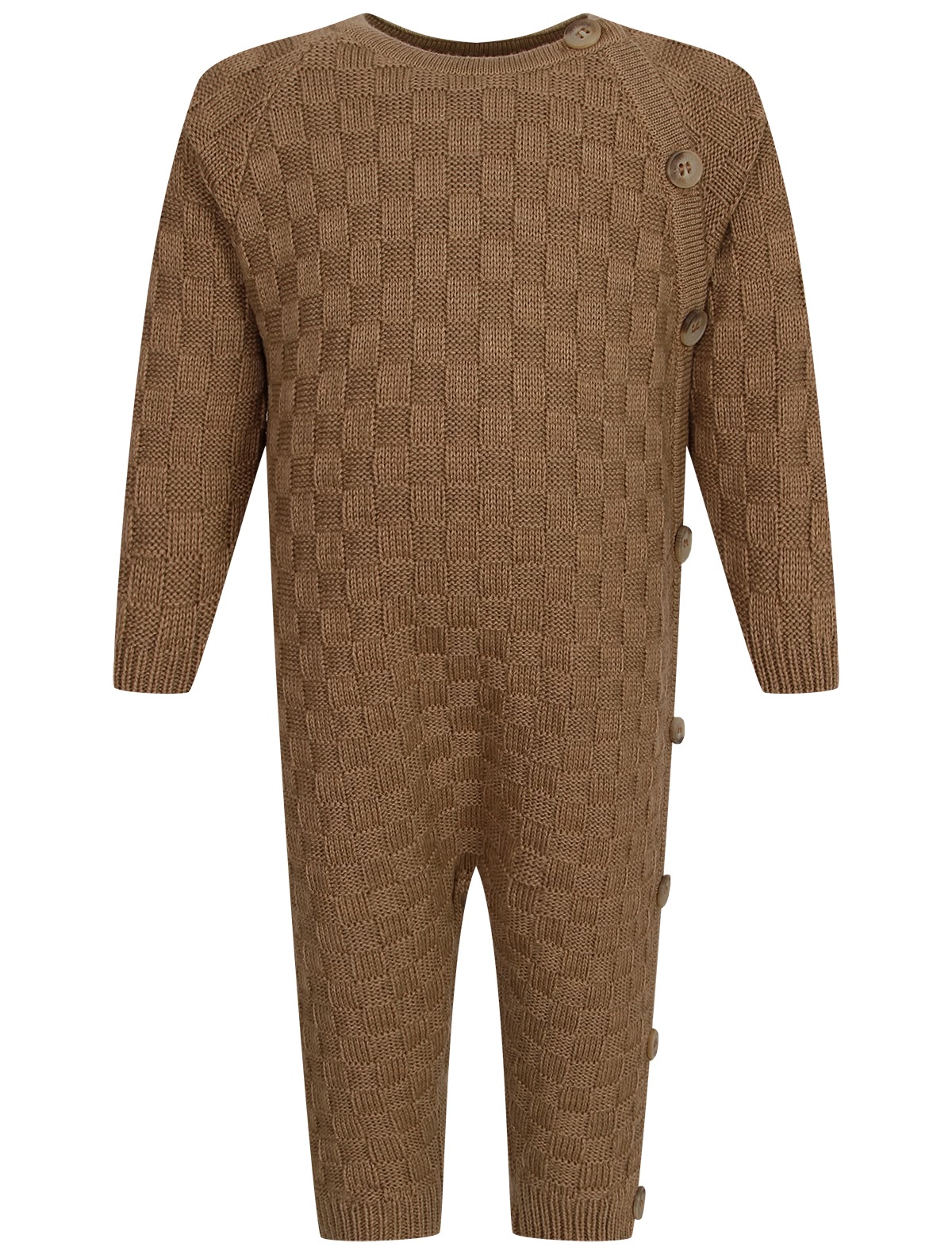 Комбинезон в клетку цвета капучино