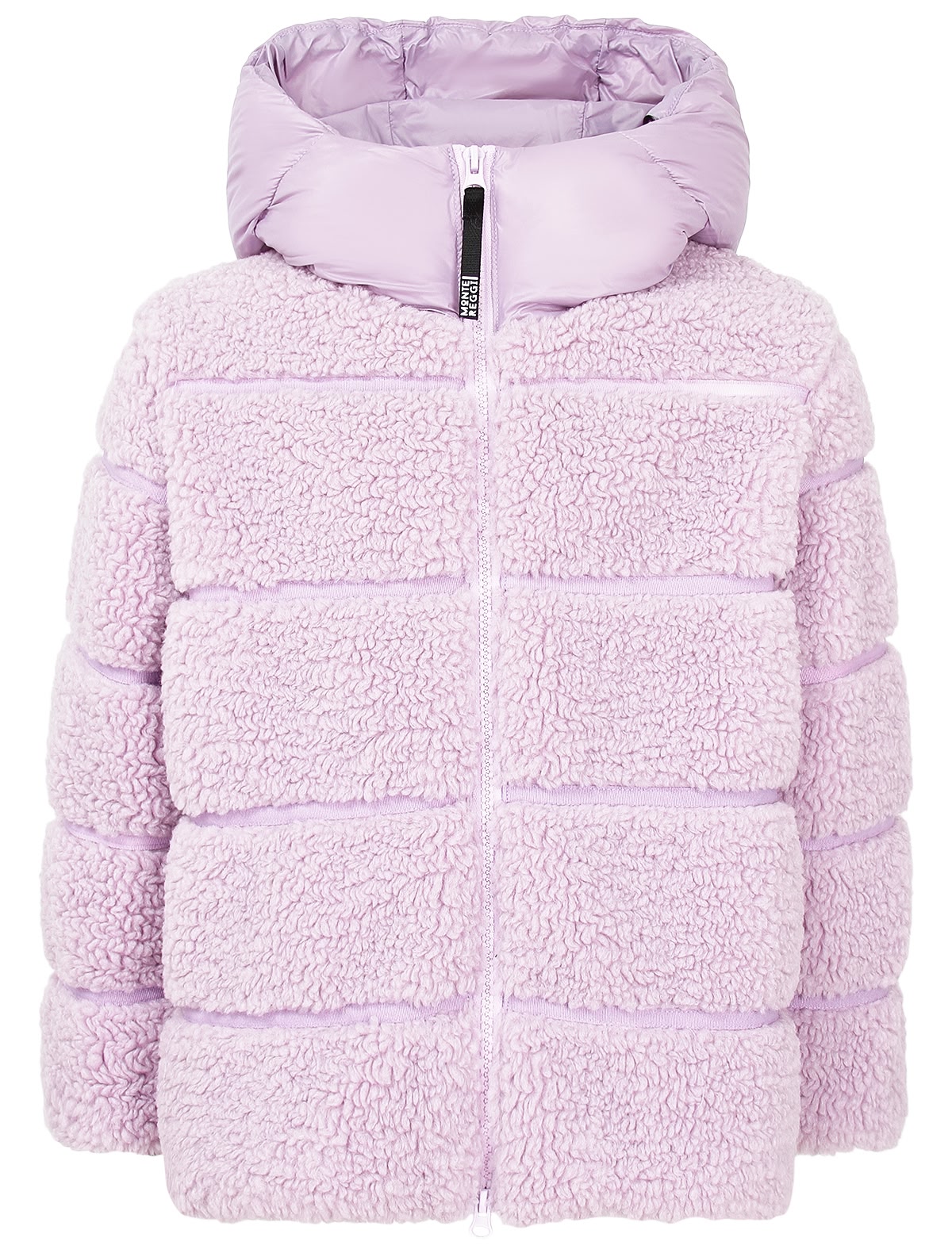 Пушистая куртка лавандового цвета