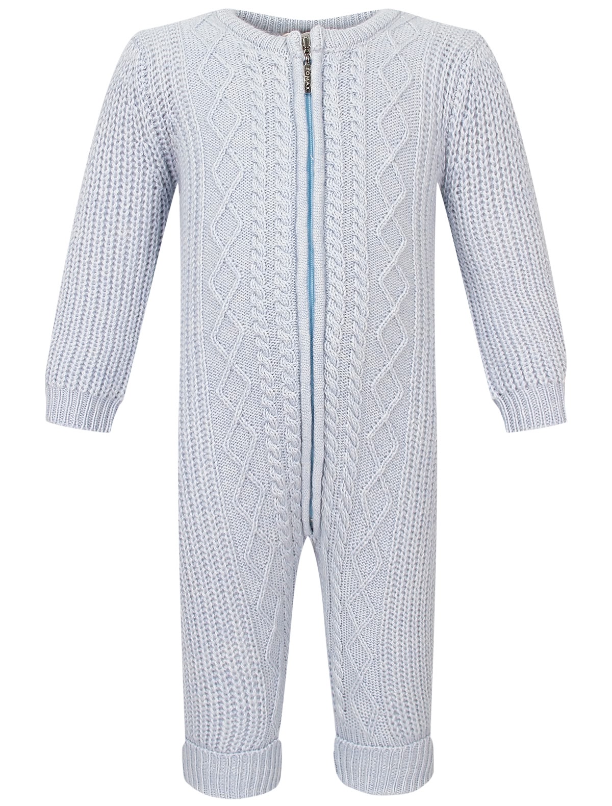 Голубой комбинезон из кашемира
