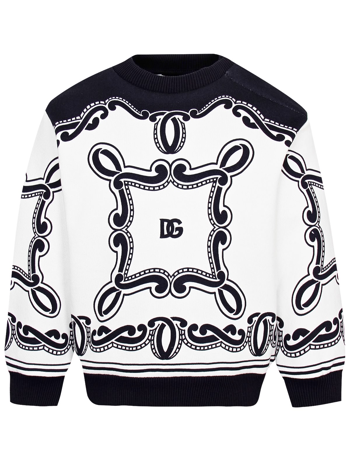 Свитшот с принтом в стиле "бандана"