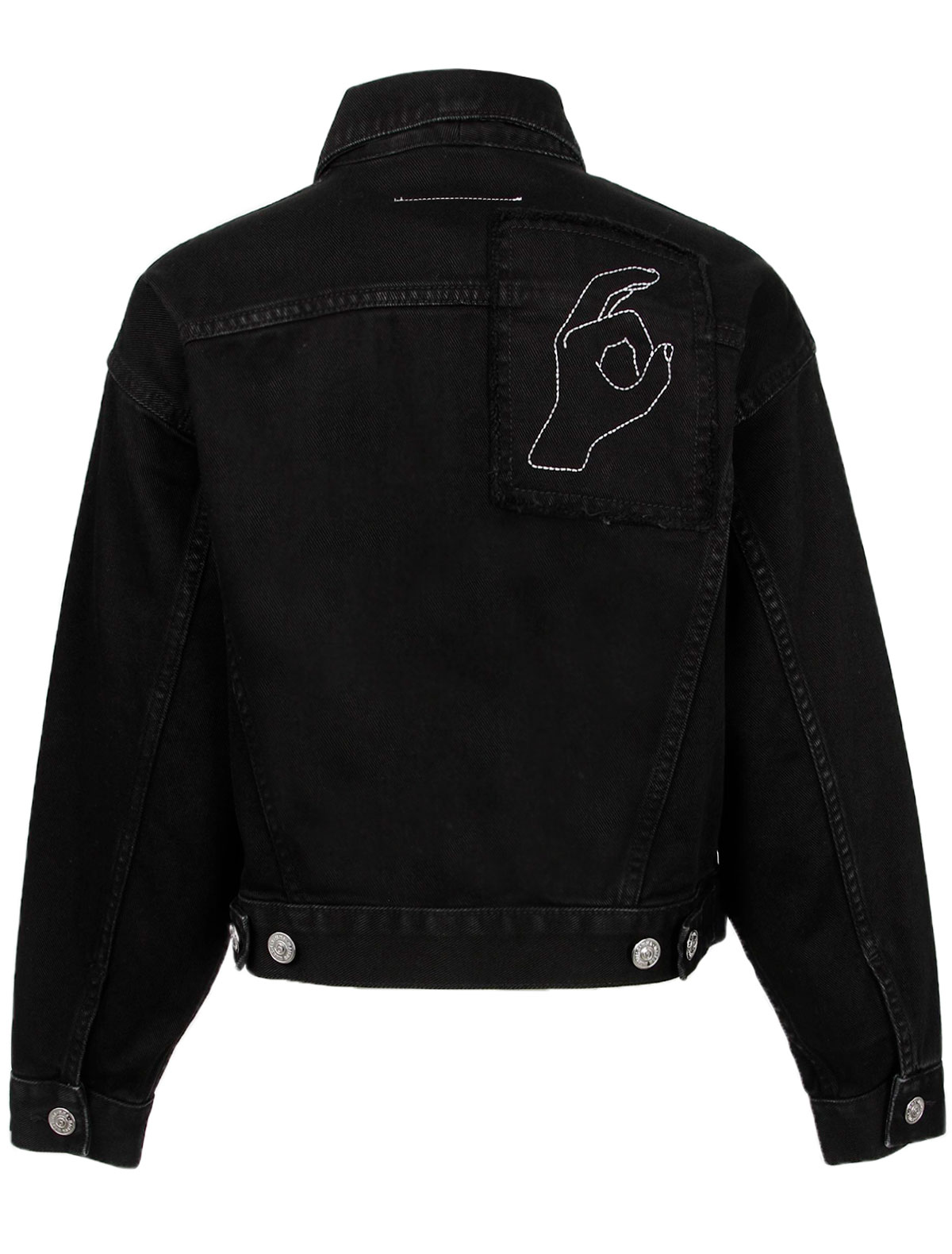 Куртка MM6 Maison Margiela 2460001, цвет черный, размер 11 1074529280013 - фото 2
