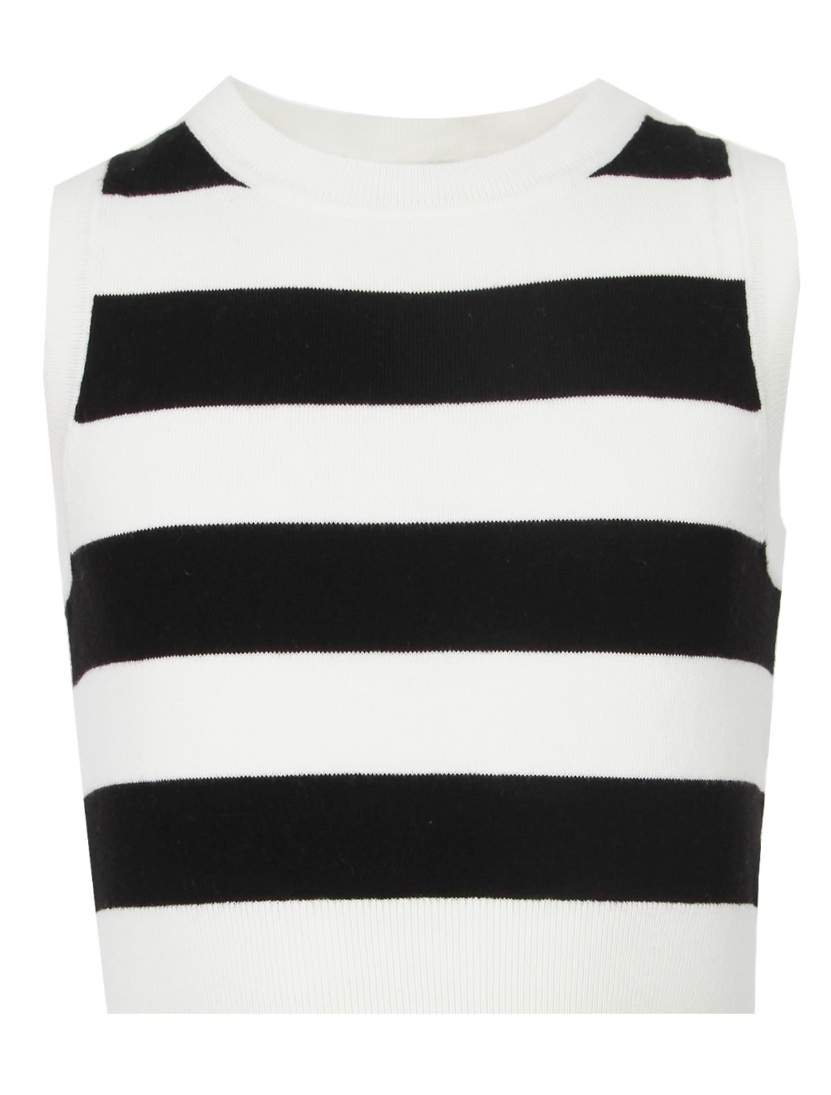 Топ в чёрно-белую полоску