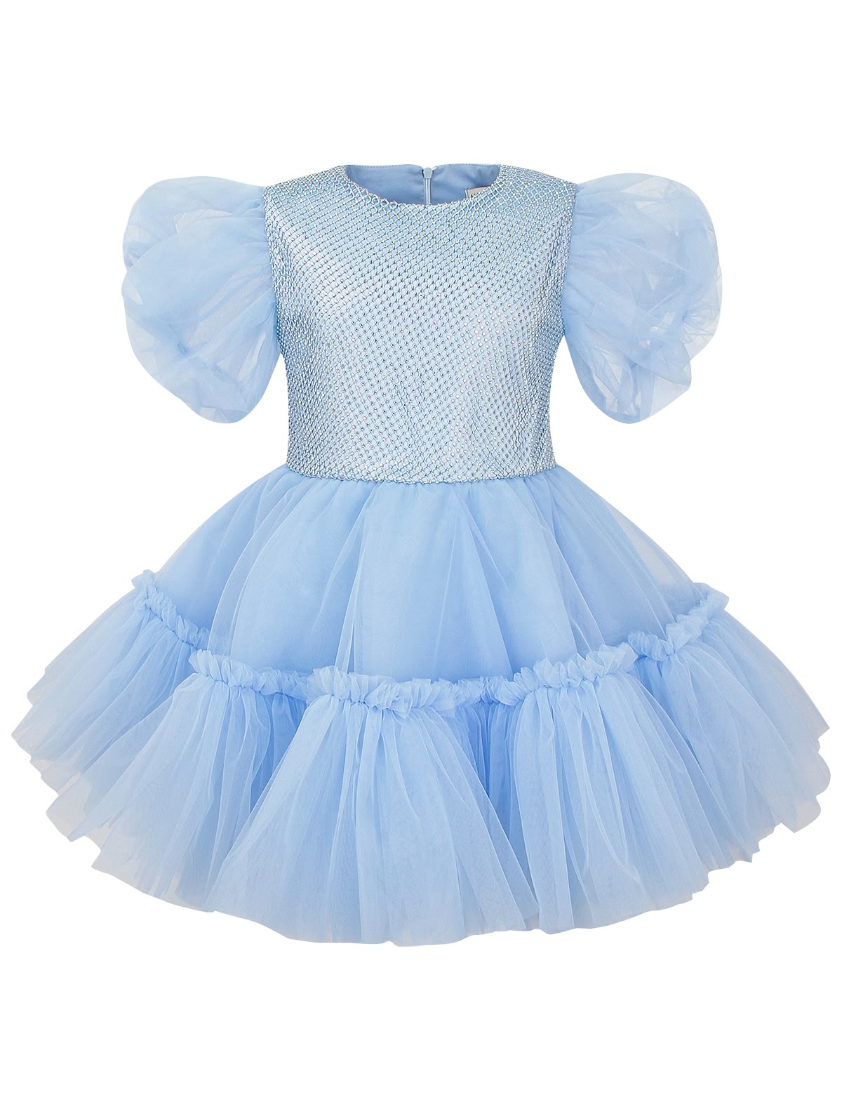 Платье с рукавами-фонариками