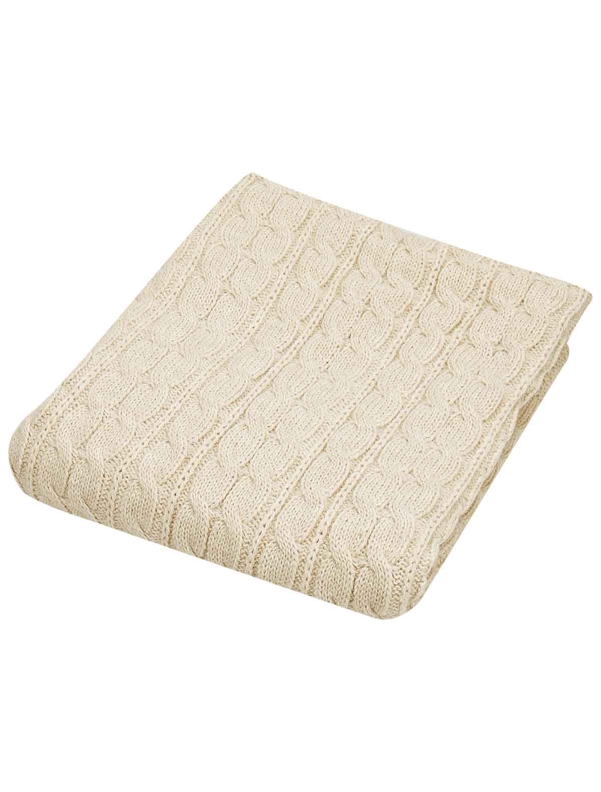 Кремовое покрывало 100х140 см