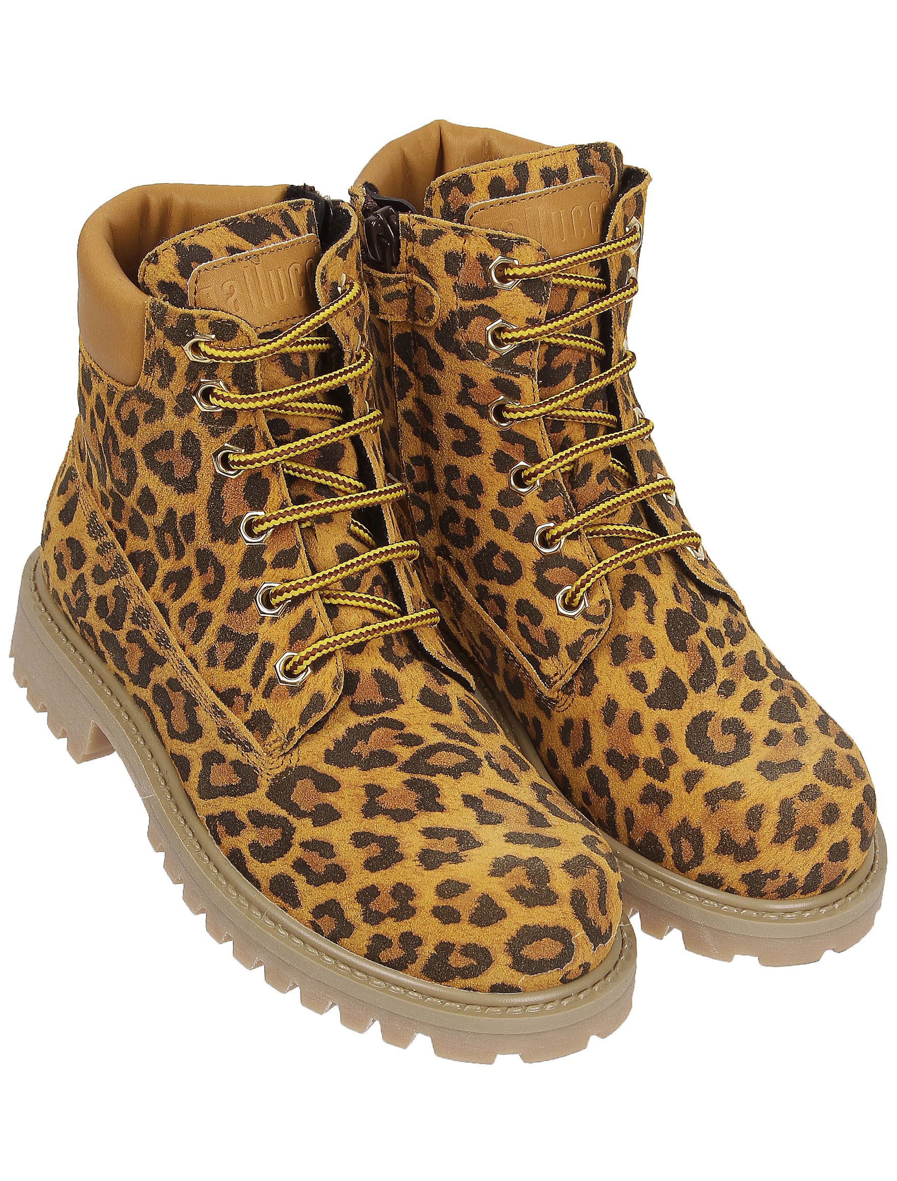 Ботинки с анималистичным принтом