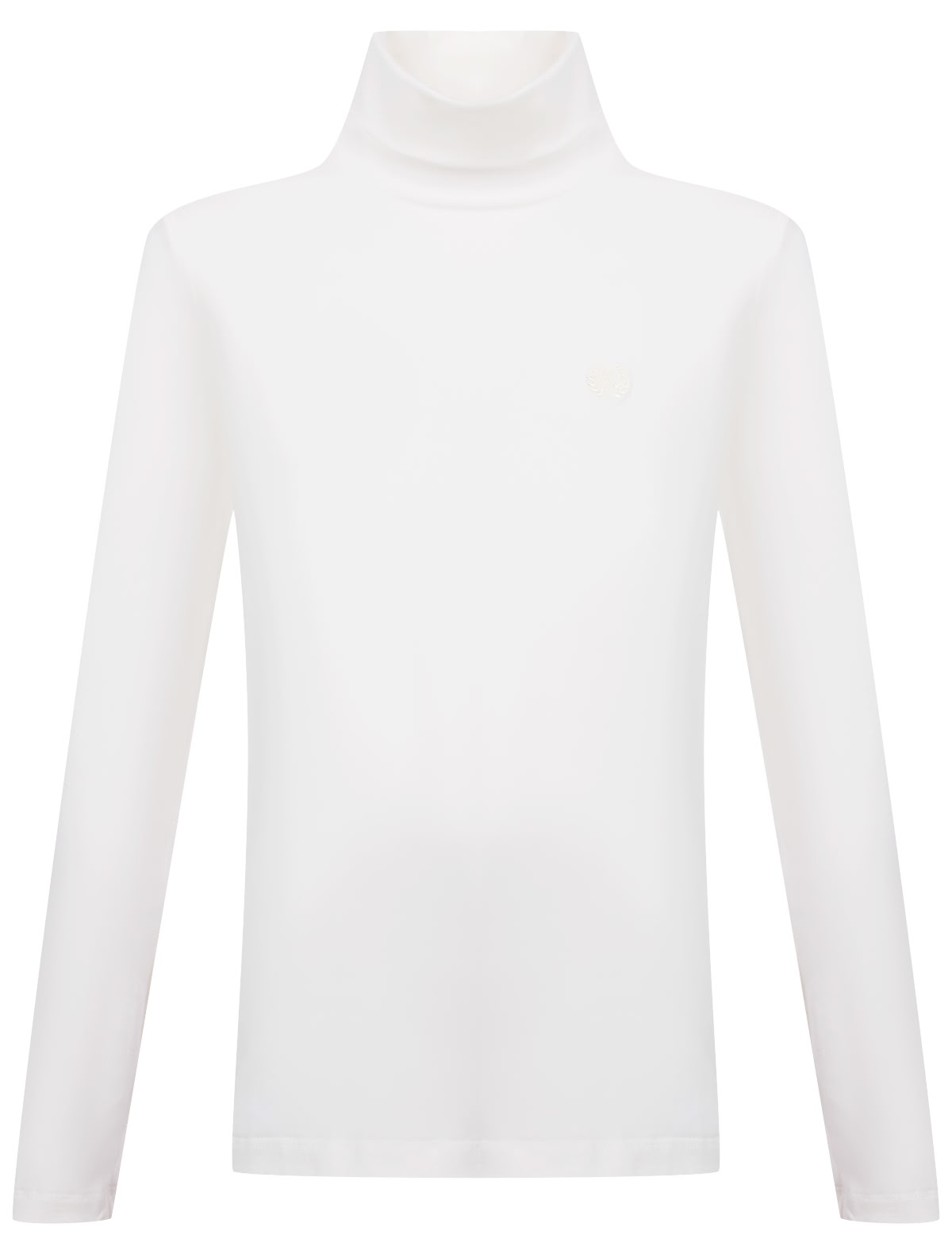 Водолазка молочного цвета с вышивкой