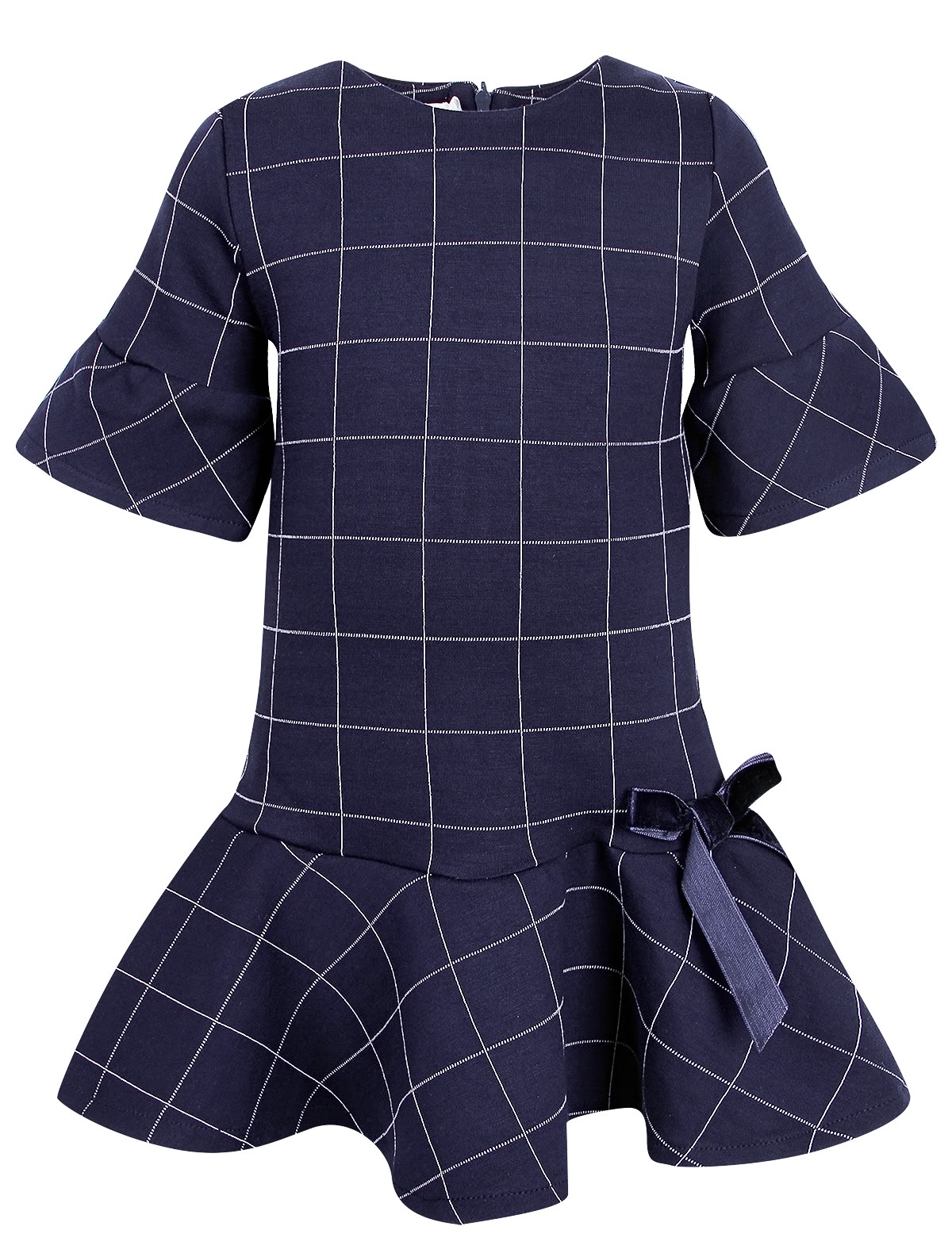 Платье с акцентным бантом