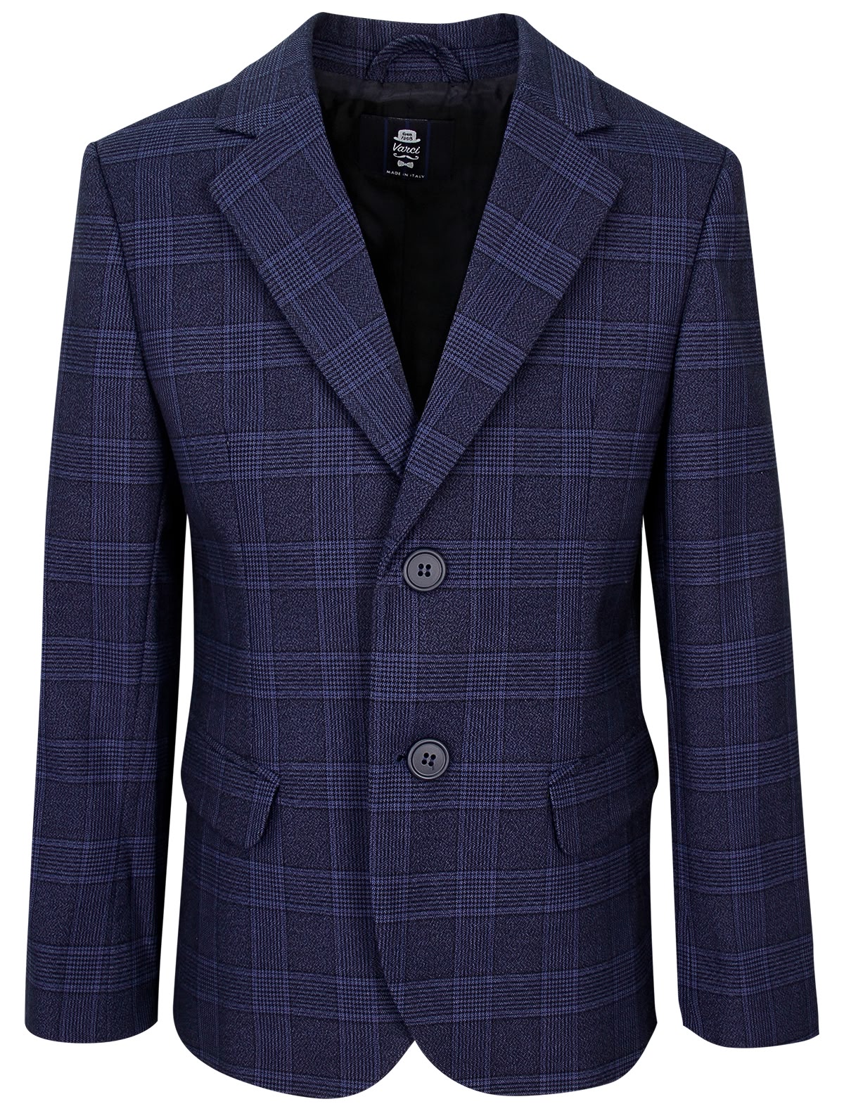 Синий пиджак в клетку