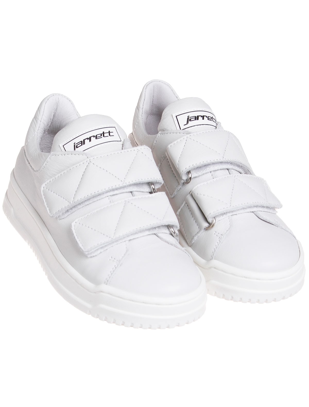 Кожаные кеды на липучках