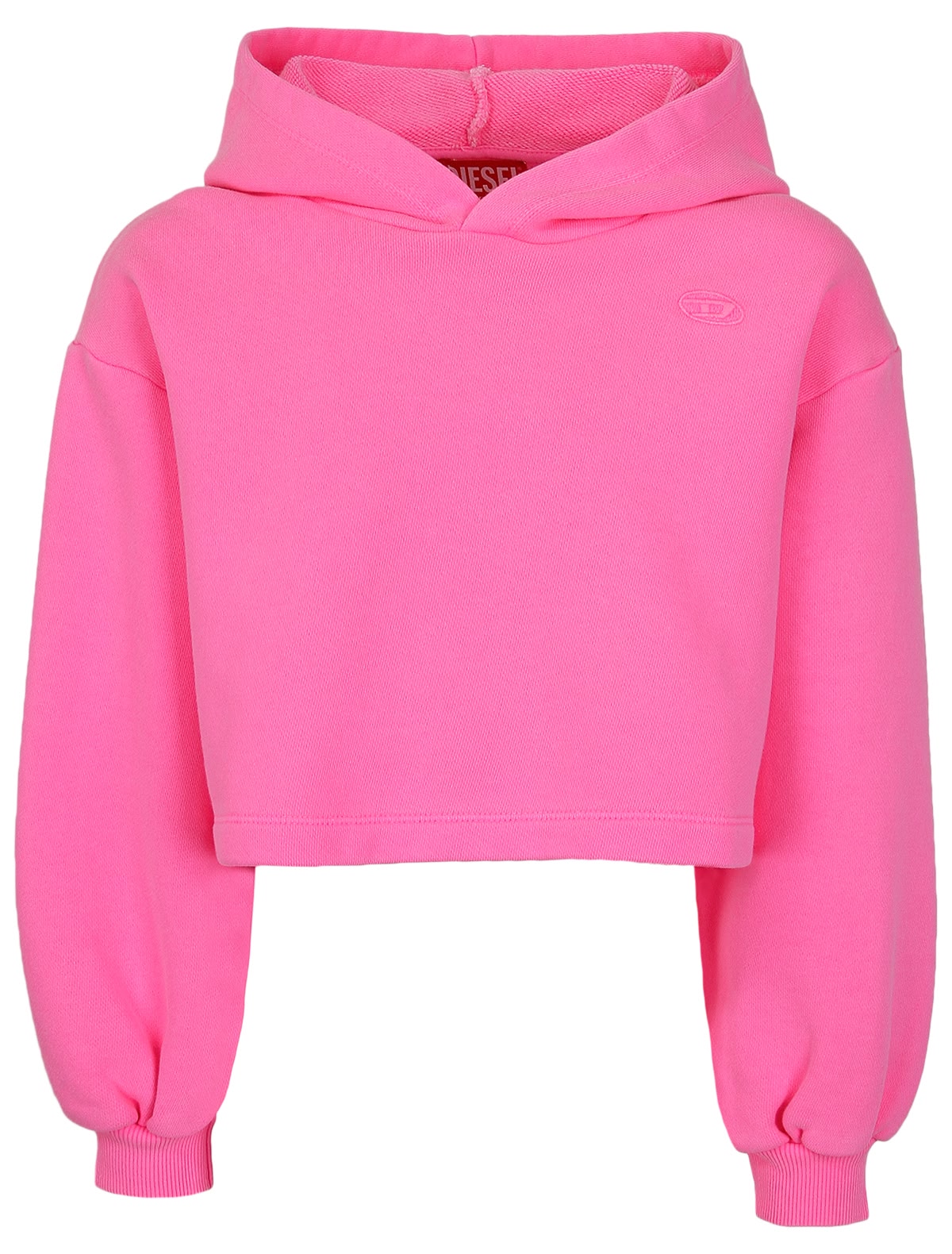 Неоново-розовое худи