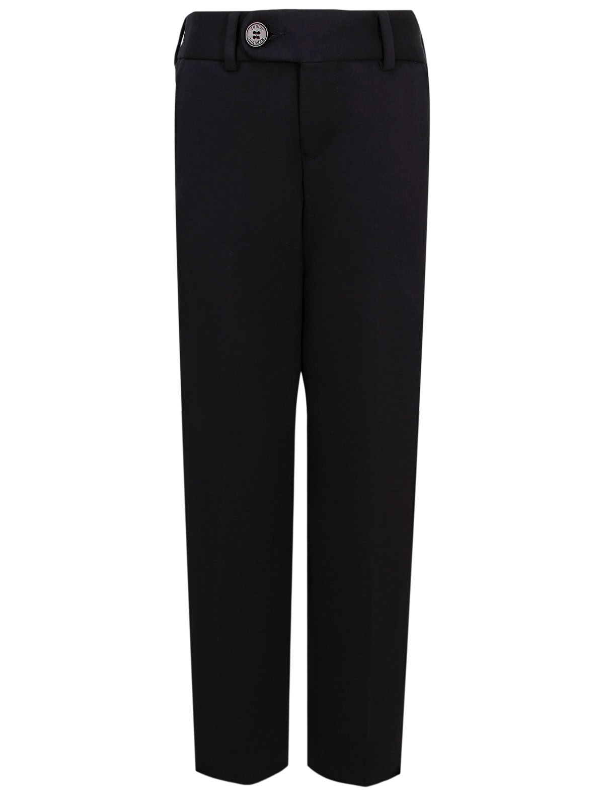 Прямые синие брюки