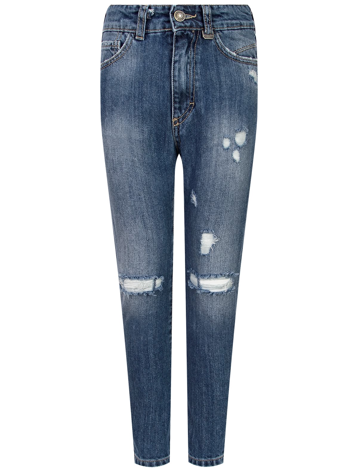 Джинсы с потертостями