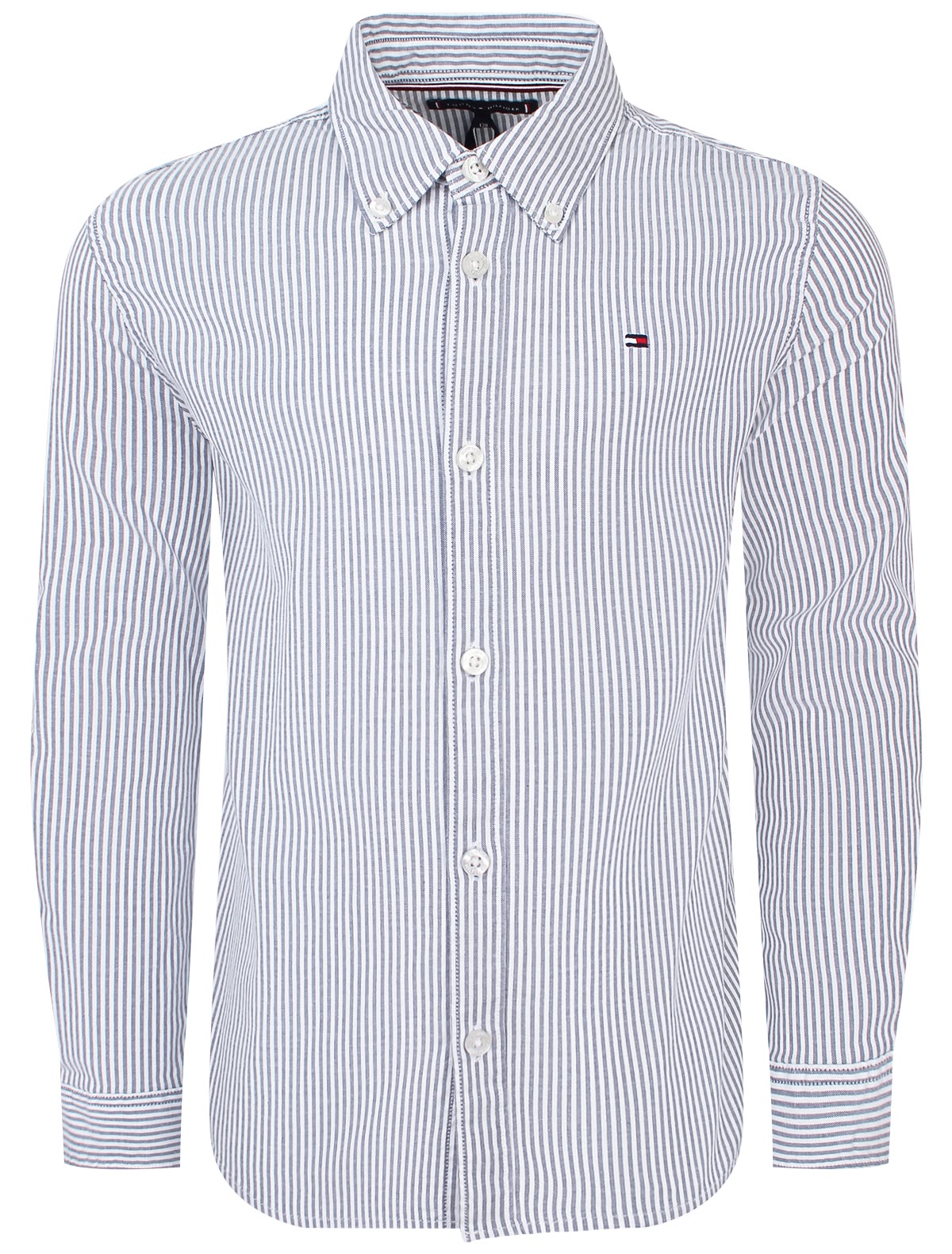 Полосатая рубашка с длинным рукавом