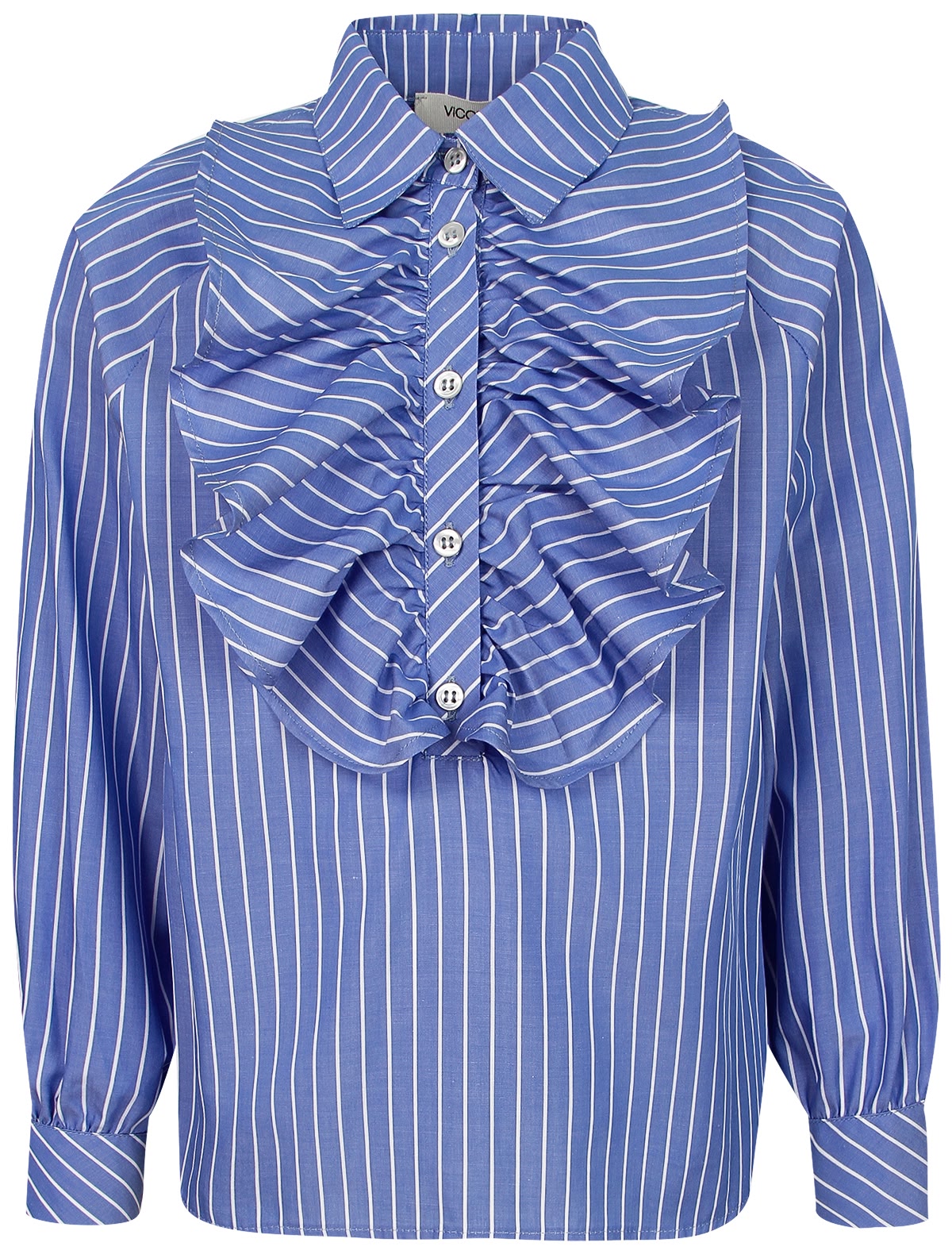 Хлопковая блуза в полоску