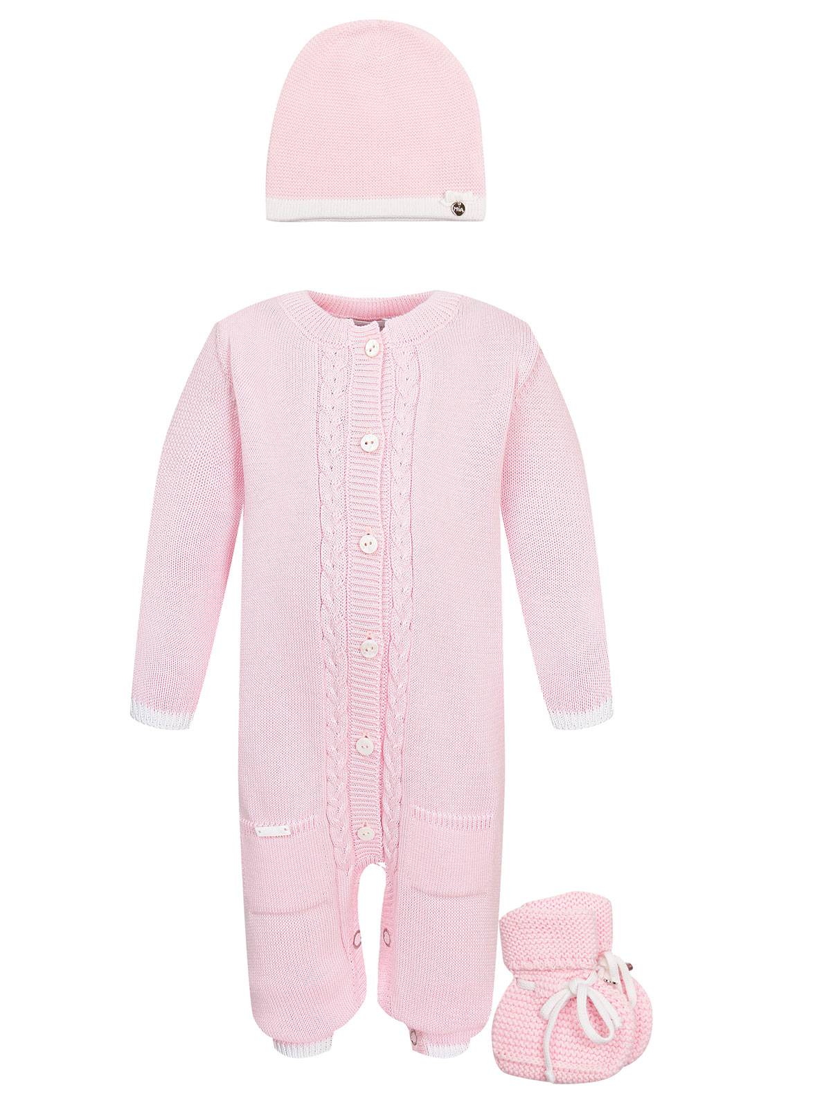 Розовый комплект из 3-х изделий