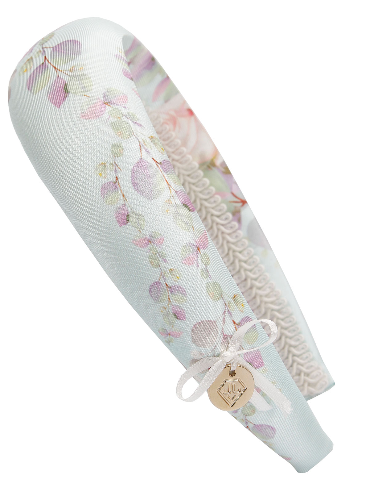 Ободок с нежным цветочным принтом