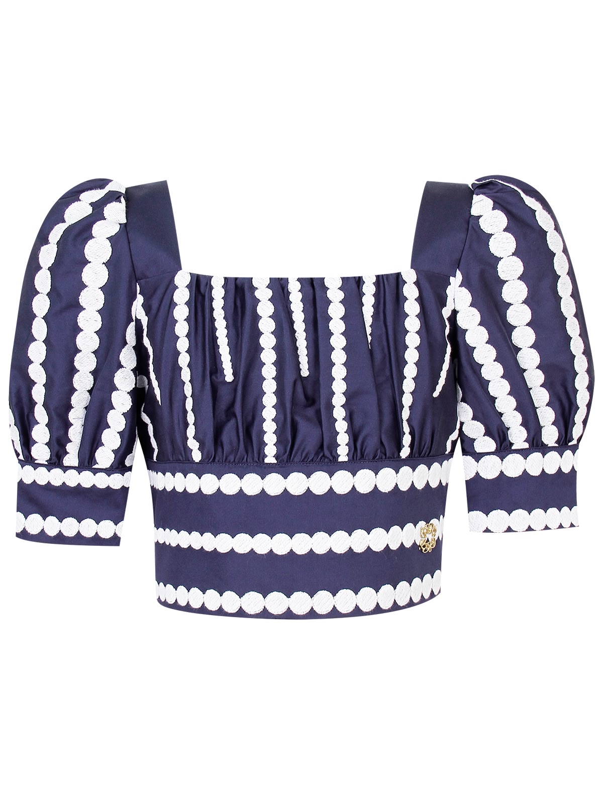 Блуза с рукавами-фонариками