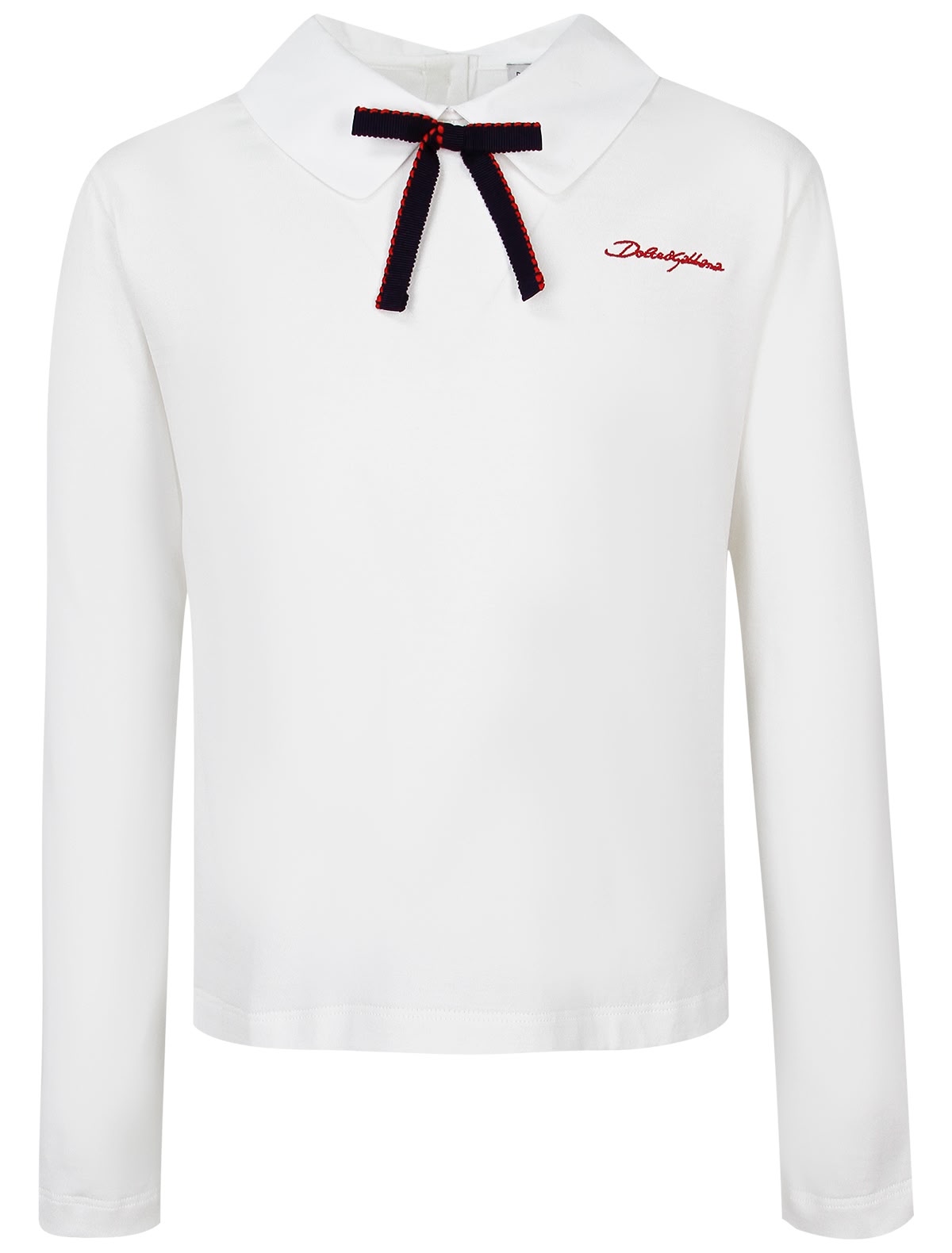 Блуза с вышитым логотипом