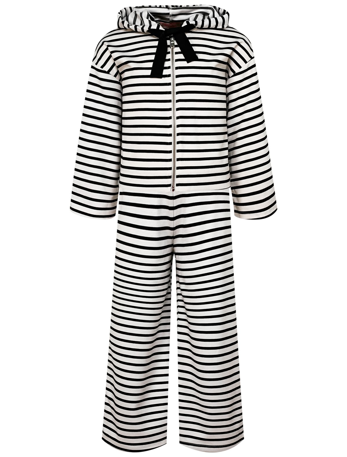 Полосатый комплект из толстовки и брюк