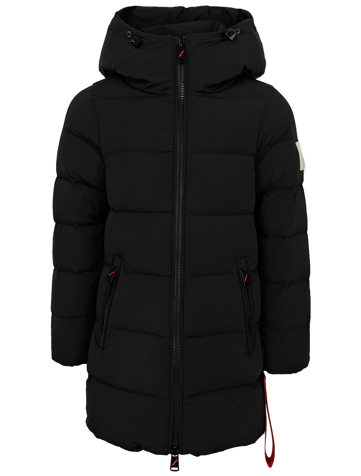 Чёрный пуховик