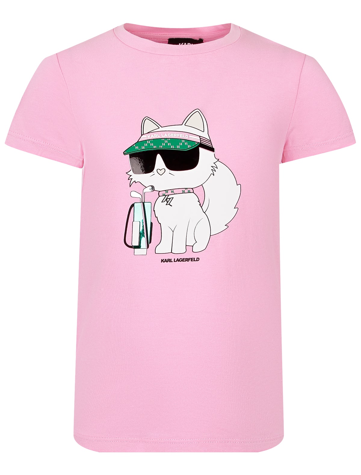 Розовая футболка Choupette