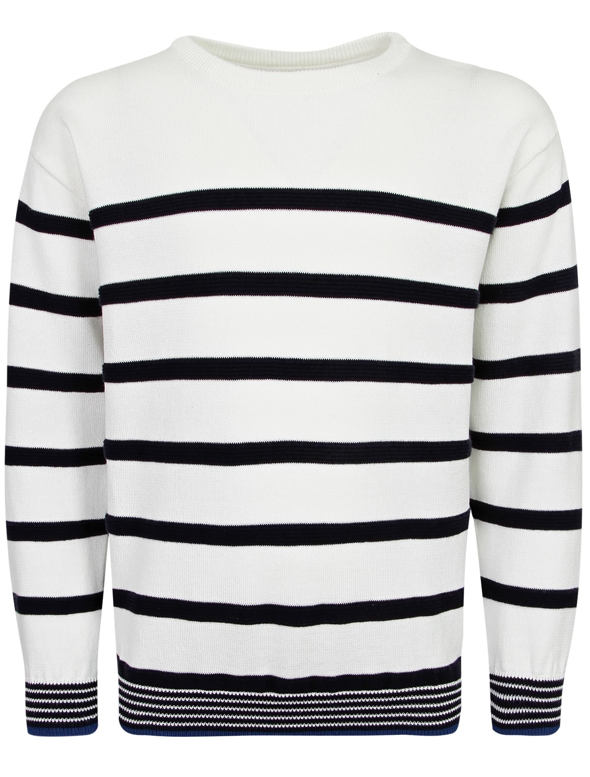 Хлопковый джемпер в полоску