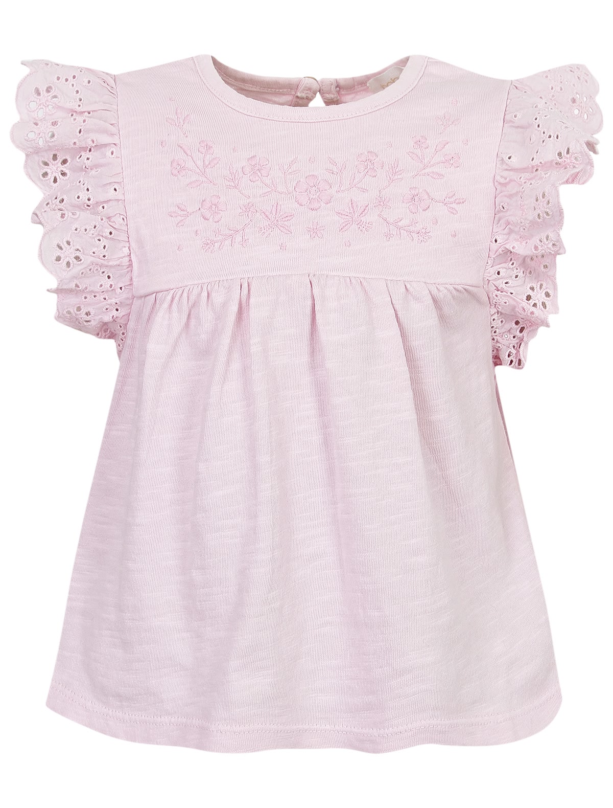 Футболка с ажурными рукавами