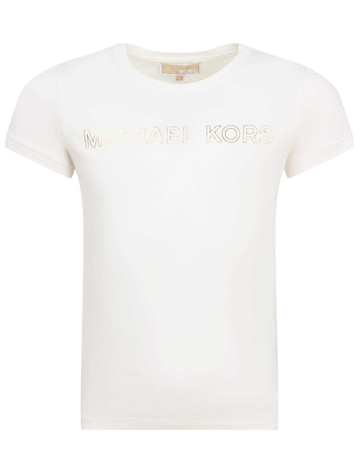 Футболка с блестящим логотипом