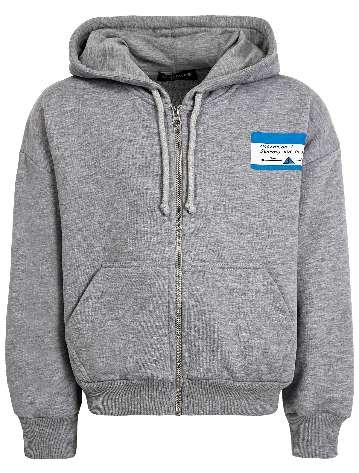 Серая хлопковая толстовка