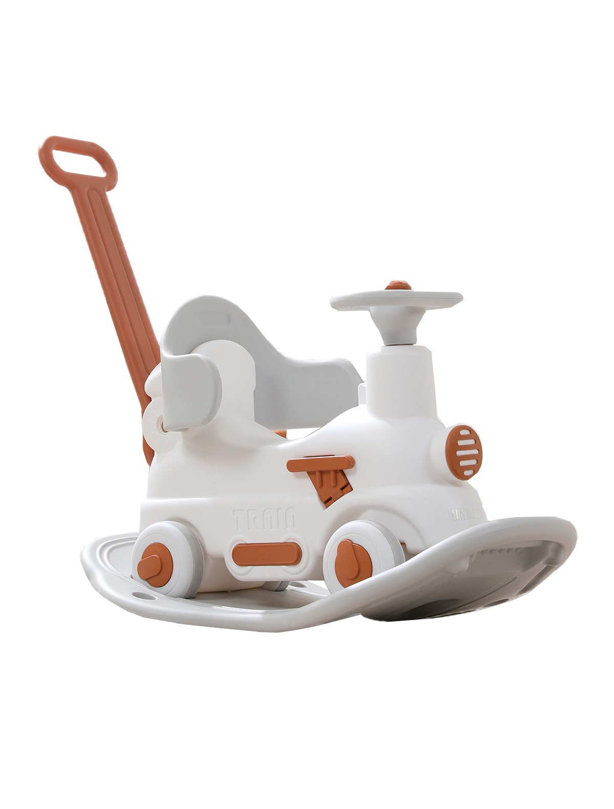 Поезд-качалка-беговел UNIX Kids Train Grey