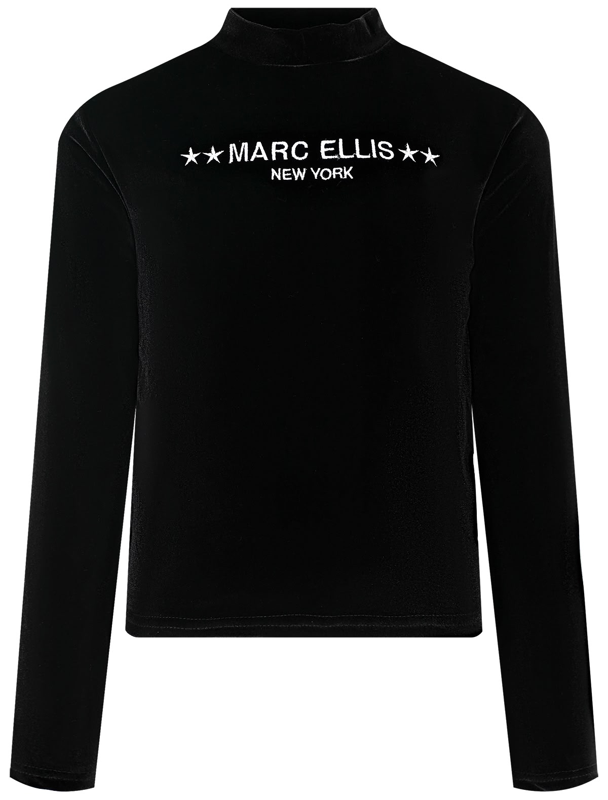 Бархатный лонгслив с логотипом